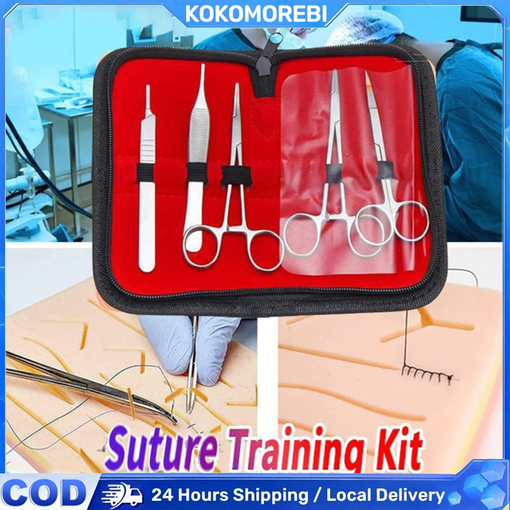 MODEL KULIT SILICONE PAD Sutura Latin Jahit Luka Media Wound Suture Wound Suture Heating Medical Kit