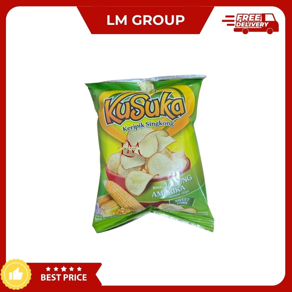 

[SERBA 2000] Kusuka Keripik Singkong Rasa Jagung Amerika/Ayam Madu/Sapi Panggang 1 pcs 20gr