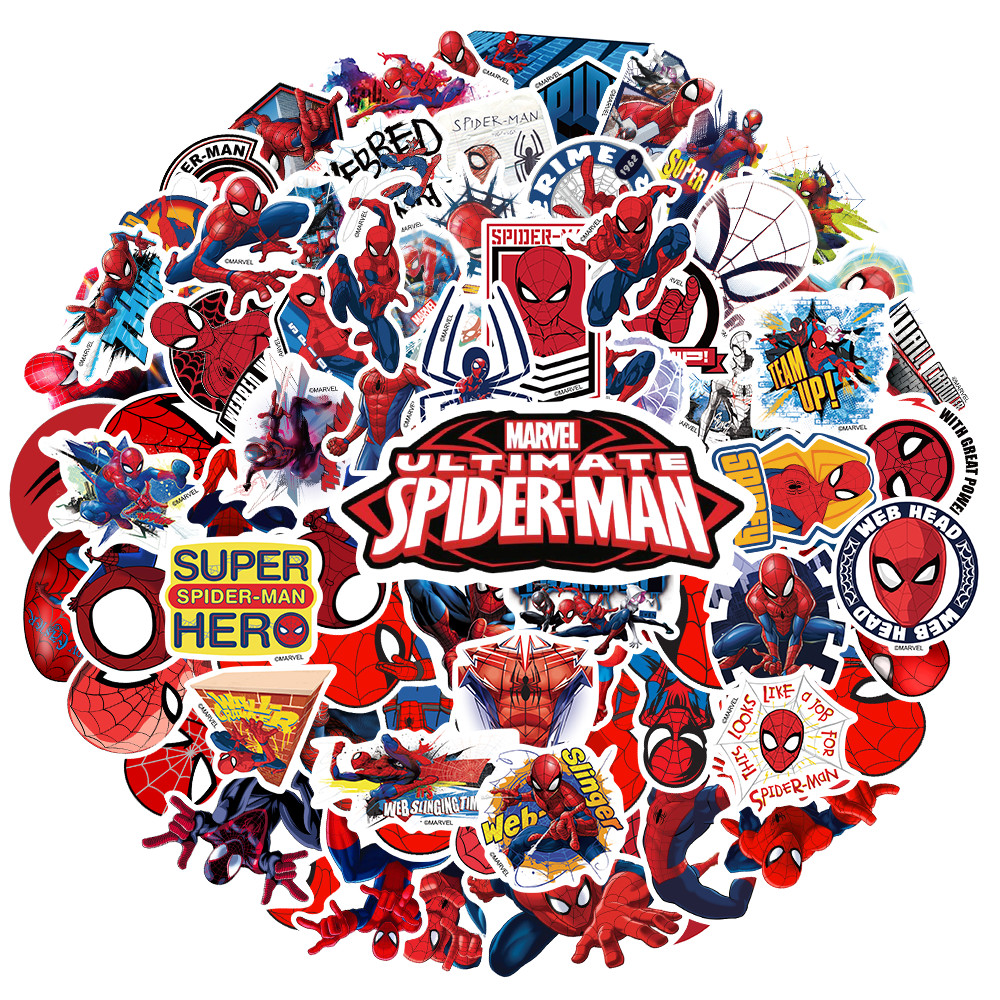 

Stiker Pack Lucumanusia Laba-laba Super Hero Alam Semesta Marvel Stiker Untuk Papan Luncur/buku Harian/laptop/sticker Helm Tahan Air Vinil/hp Casing