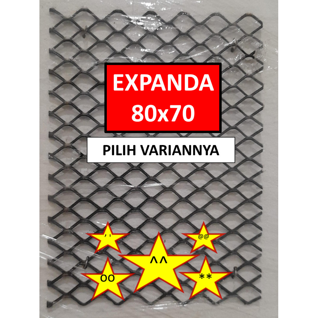 Expanded Metal - 80x70 cm - Expanda - Expanded Mesh - Plat Expanda