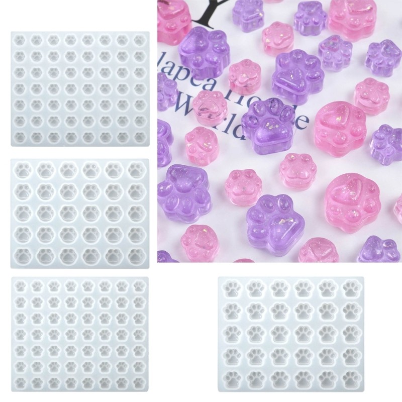 

Animal Paw Wax Pellet Resin Mould Mini Cat Claw Silicone Mold DIY Baking Moulds