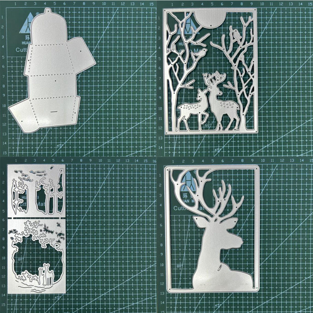 

Animal Deer box Metal Cutting Dies Stencils For DIY Scrapbooking Decorative Embossing Handcraft Template