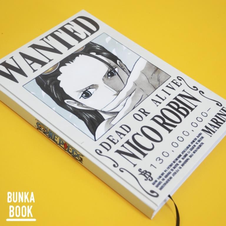 

Note Book Hardcover Anime One Piece Wanted Nico Robin Ukuran A5 Jurnal Agenda Planner Gift Couple