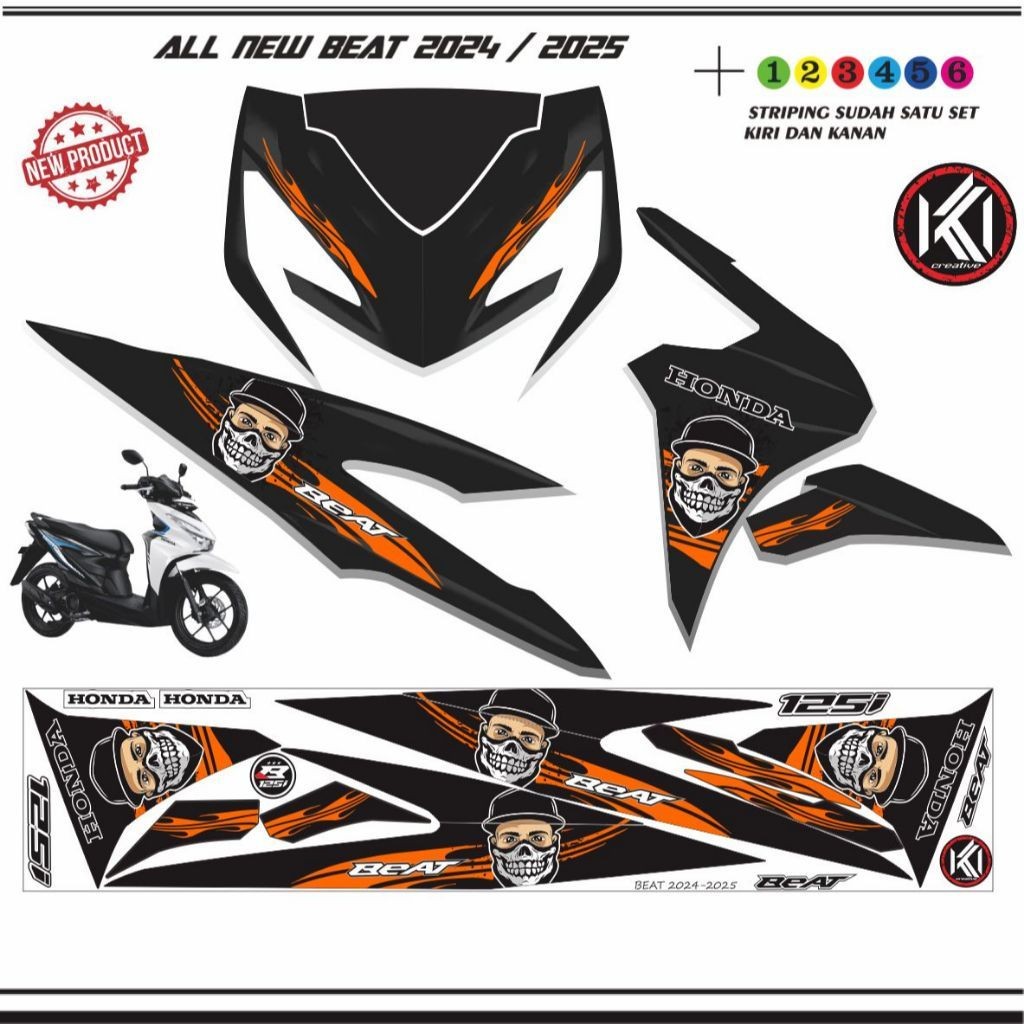 

STIKER VARIASI MOTOR / READY STOCK Produksi