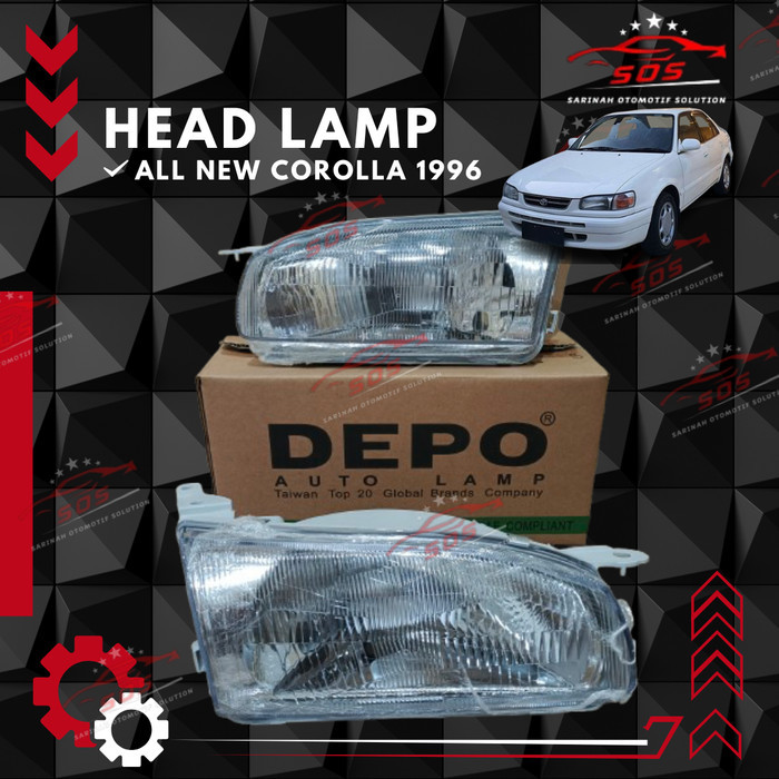 Head Lamp Toyota All New Corolla AE111 1996 1997 DEPO