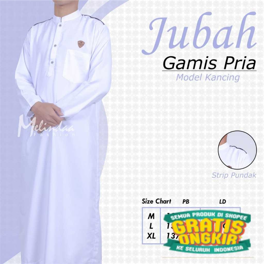 Jubah Pria Muslim Dewasa Lengan Panjang Model Kancing - Jubah Pakistan Elegan & Nyaman/ Hijau sage l