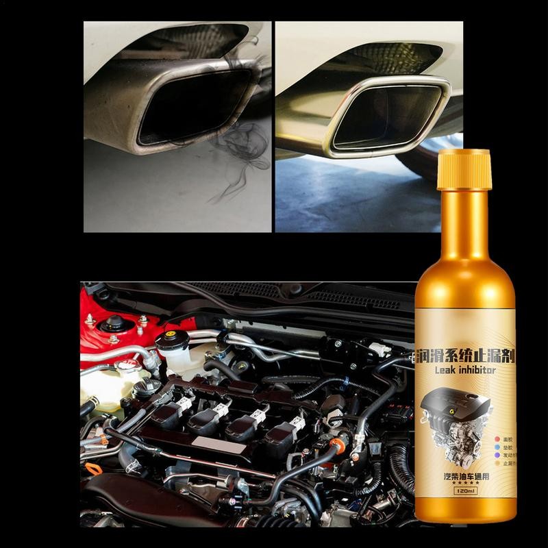 Engine Oil Stop Leak Repair 120ml Lubrication Motor Oil Additive Stop Leak Activator Leak Stop Agent