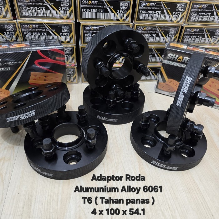 2 Pcs Heavy Duty Wheel Spacer Velg Adaptor Roda Toyota Soluna / Starlet Alumunium Alloy T6061 PCD 4 