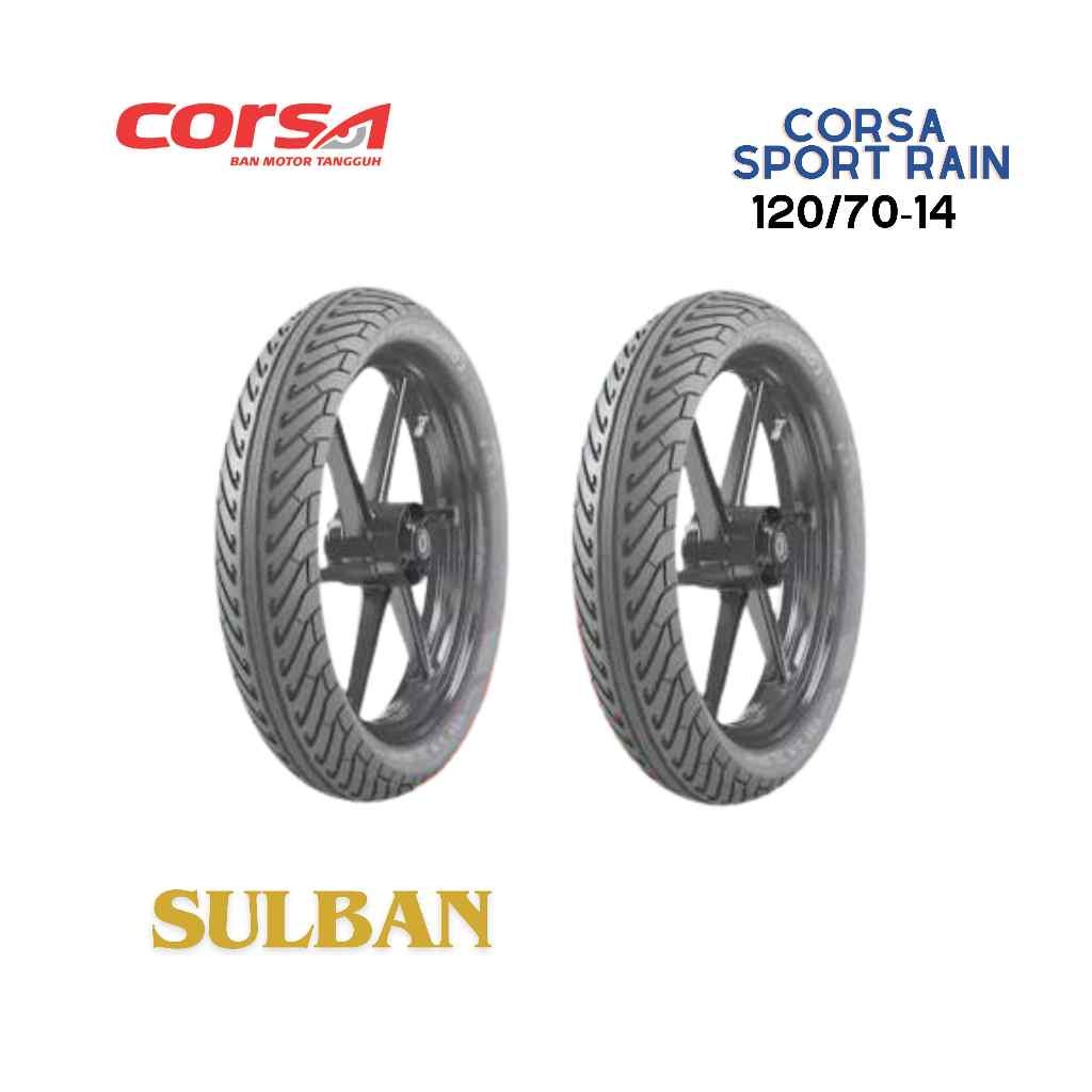 Ban Motor CORSA SPORT RAIN Size 120/70 R14 - Tubeless Ban Depan VARIO 125/150, ADV 150, PCX 125/150,
