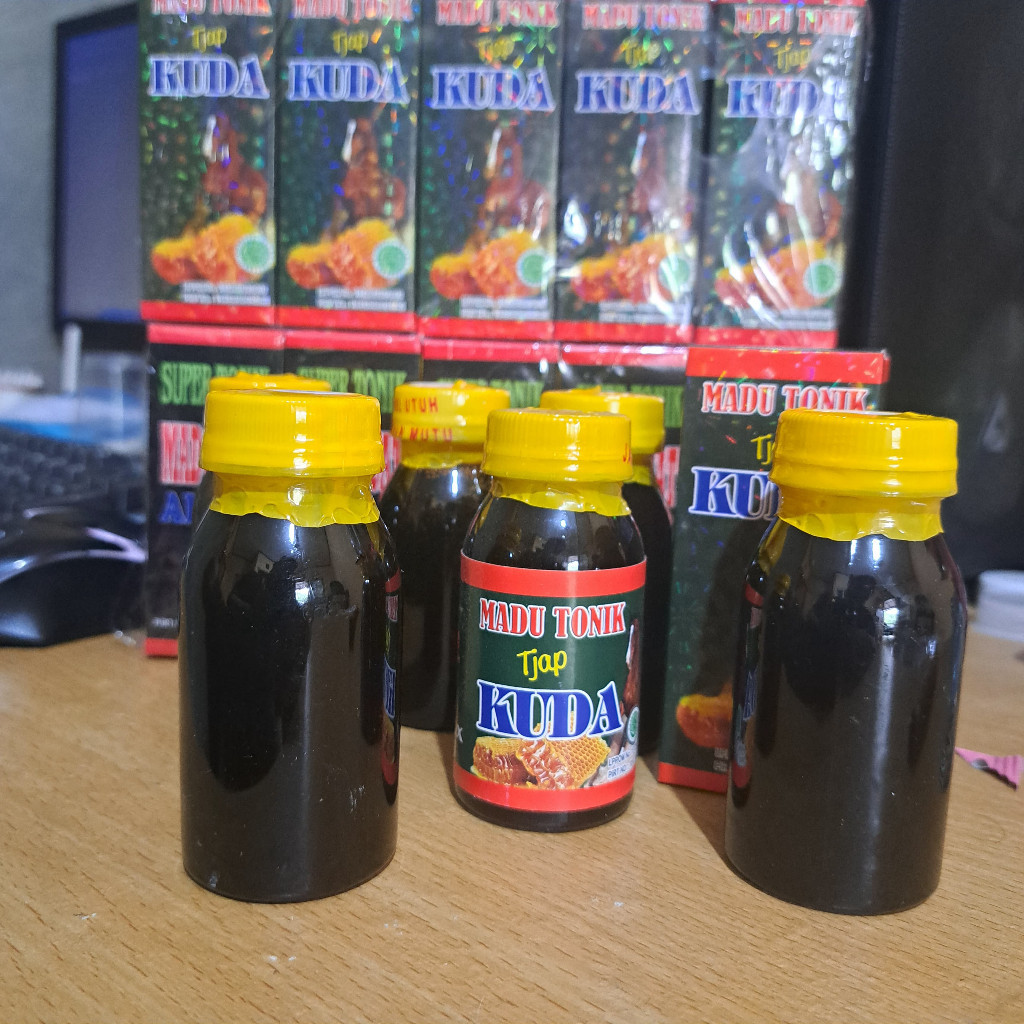 

madu tonik polos MADU TONIK ALAMI AMK TJAP KUDA 6X TERDAHSYAT 60ML