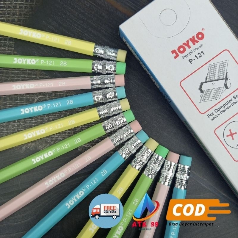 

CLEAN-Pensil JOYKO - Pensil 2B JOYKO P 121/Pensil Computer/Pensil 2B/Pencils/Pensil Murah