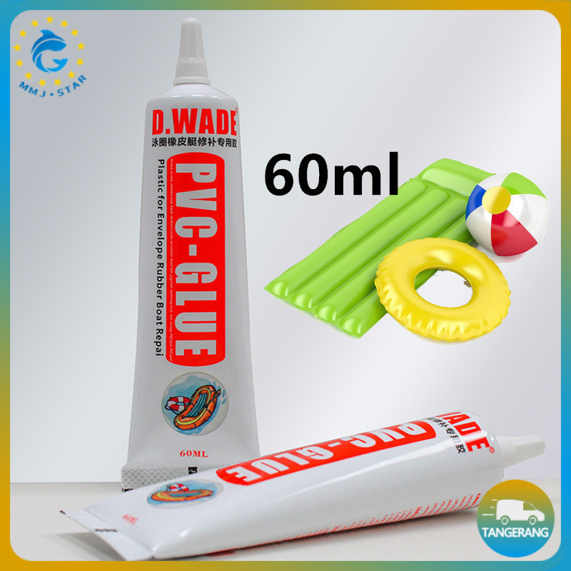 60ml Kasur Angin Karet Plastik Mainan Anak Lem Tambal Kolam Renang Lem Kasur Angin