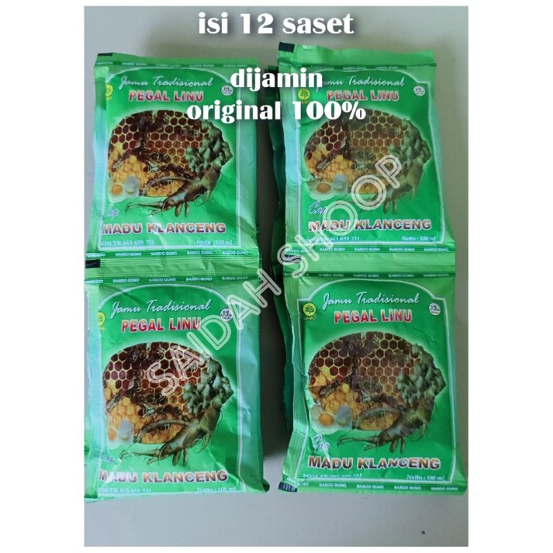 

Madu klanceng herbal 12saset