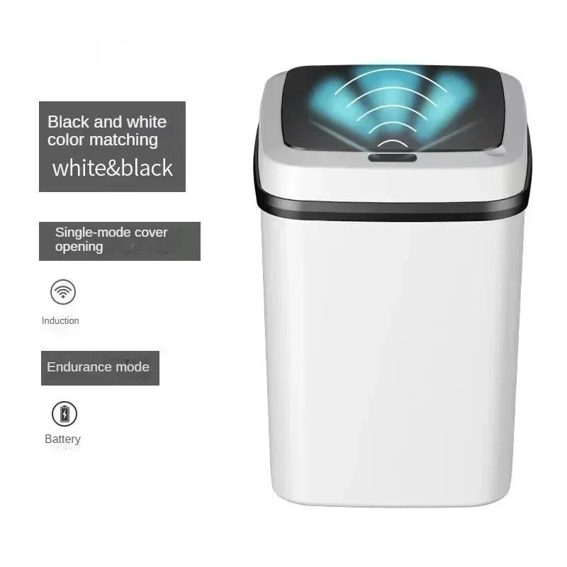 

Hot Kitchen Trash Bin 13L Bathroom Touch Trash Can In The Toilet Smart Garbage Bucket Waste Bins Dustbin Smart Trash Can Kitchen