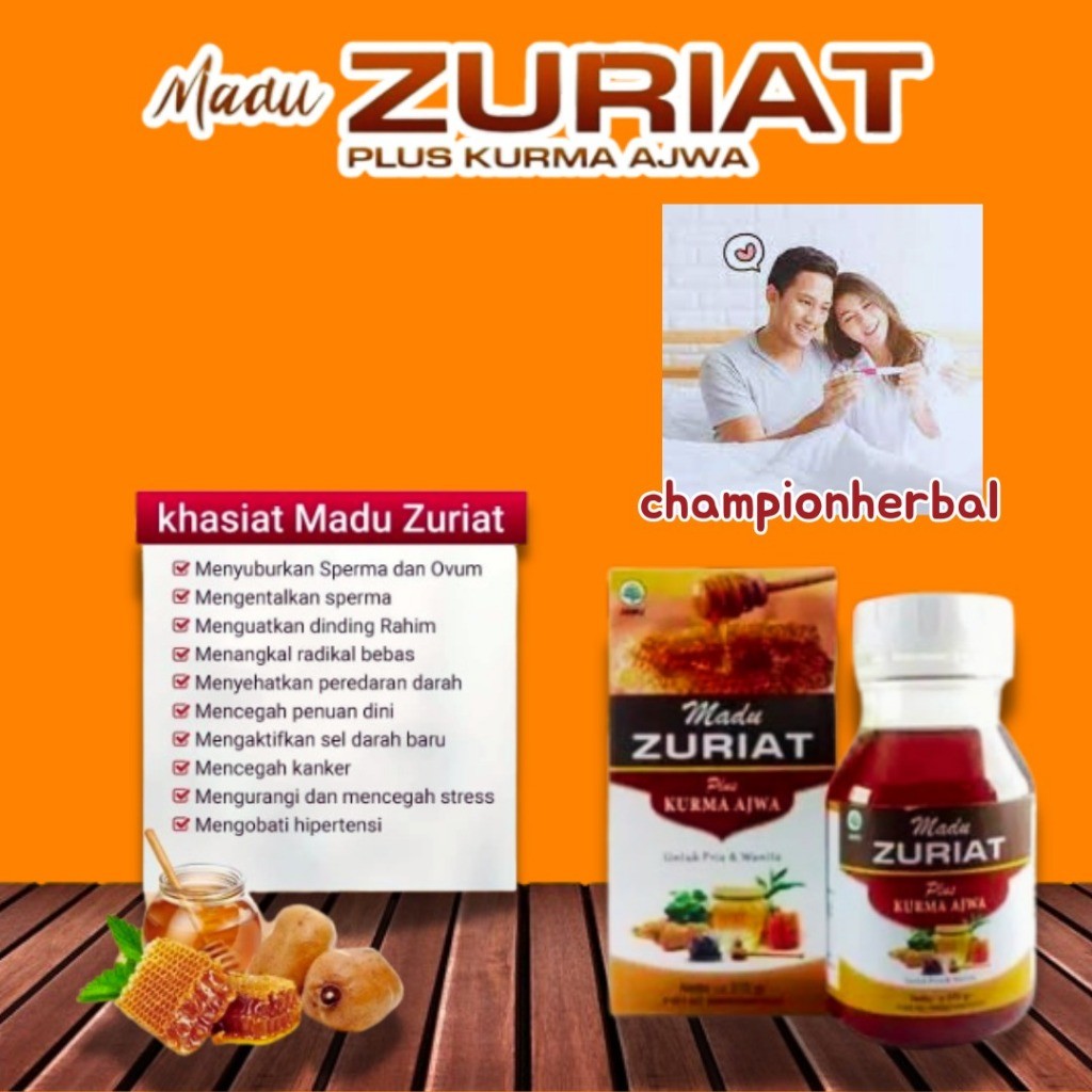 

BENGKEL_LAKI Madu Zuriat Plus Kurma Ajwa Program Hamil Peningkat Kesuburan Suami Istri Madu Herba Original BPOM