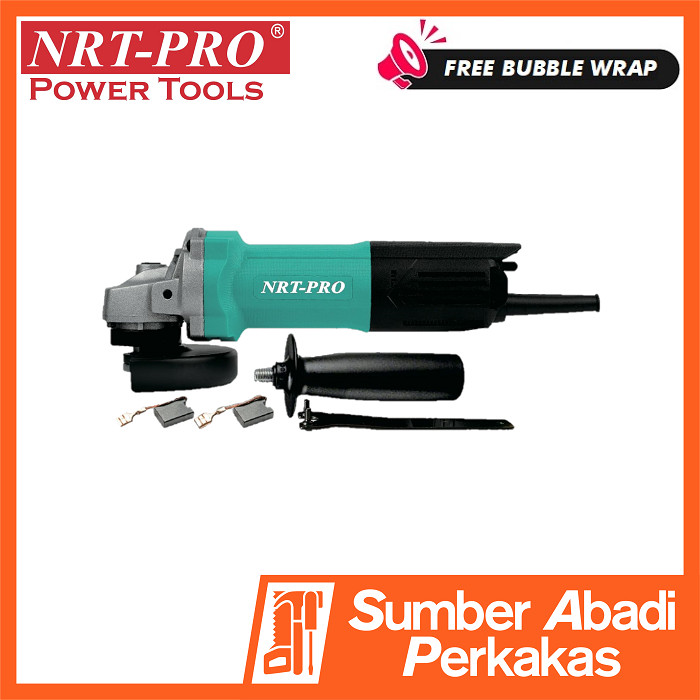 NRT-PRO 9750B Mesin Gerinda Tangan 4 Inch Angle Disc Grinder Gurinda Grenda Grinda 9750 B Listrik