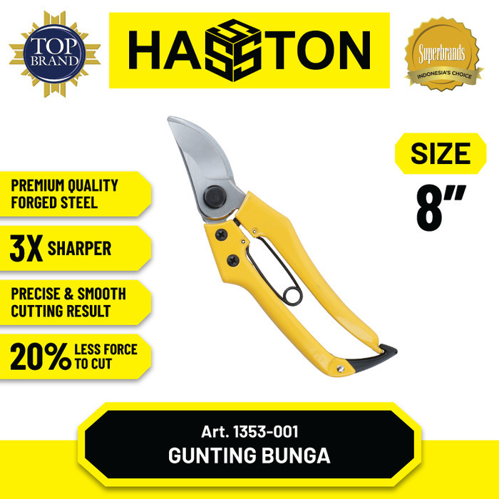 

Hasston Gunting Bunga 8" / Gunting Tanaman (1353-001)