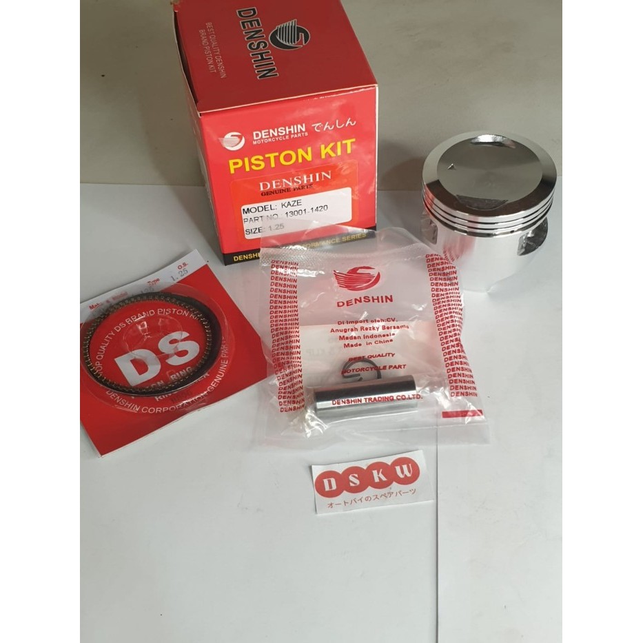Piston Kit Set Oversize 125 KAZE Denshin
