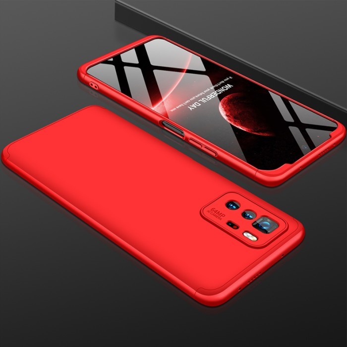 Case Xiaomi Poco X3 Gt GKK protection slim matte case - Merah
