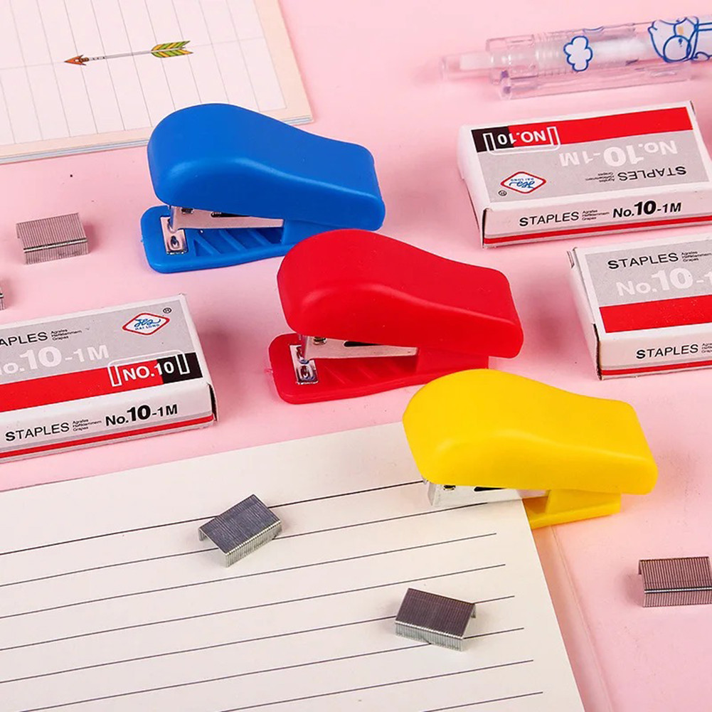 

1 Pcs Stapler Set Cute Stapler Mini Small Stapler Student Stationery Wholesale Set Stapler Wholesale