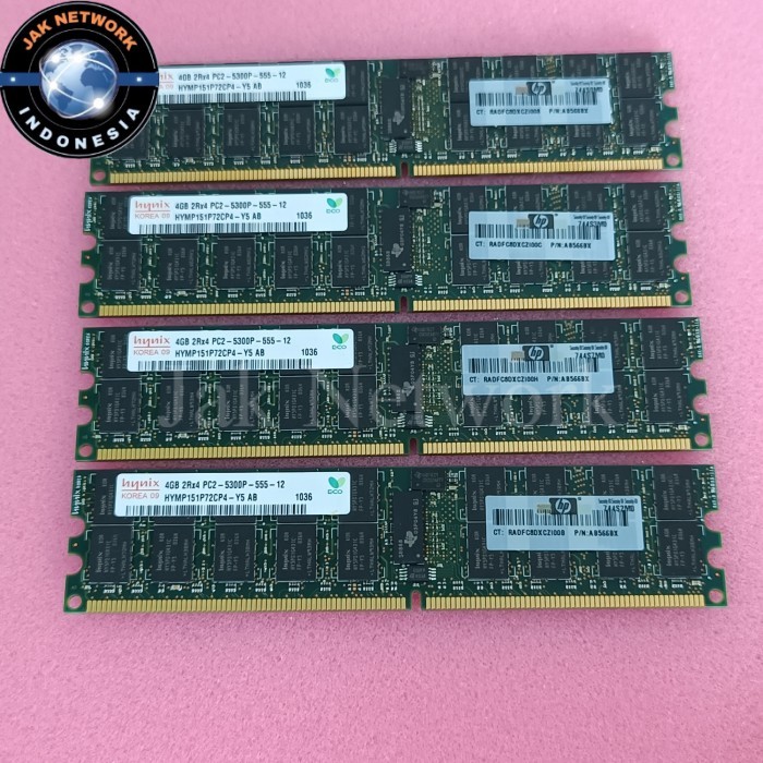 Ram Server DDR2 4GB DDR2 PC2-5300P-555 2Rx4