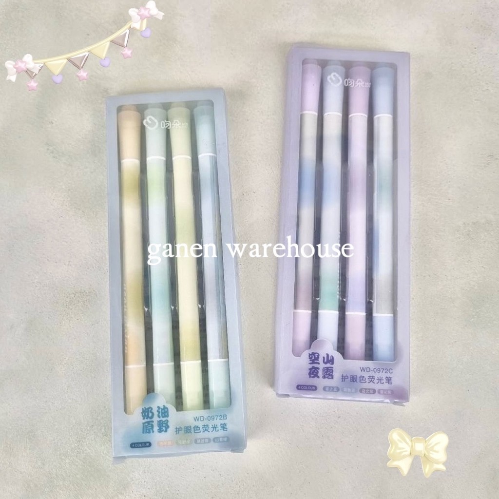 

[GW] 2 Sisi Stabilo Isi 4 Highlighter Pastel