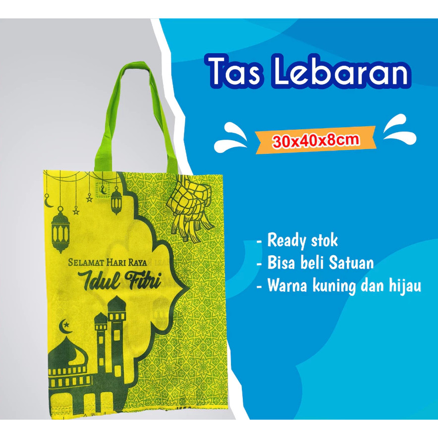 

Tas Spunbond Merk Wilco Goodiebag Warna Kuning Atau Hijau Lebaran Idul Fitri Tas Parcel Lebaran Tas Hampers Lebaran