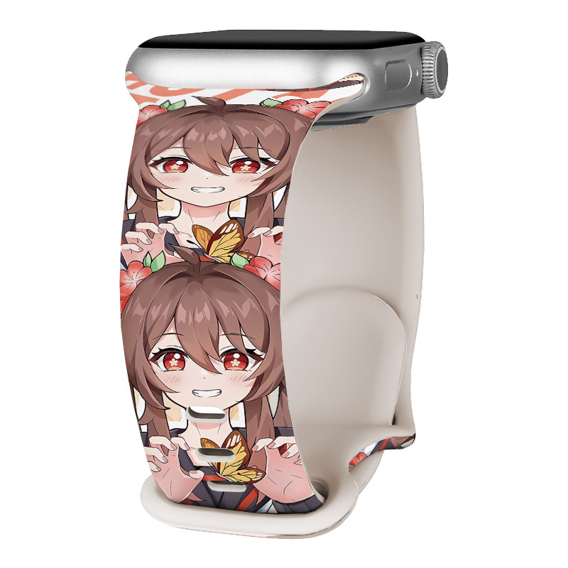 Tali Strap Gelang Soft Silikon Gadis-gadis anime lucu Untuk Xiaomi smart band 8 smart band 9 smart b