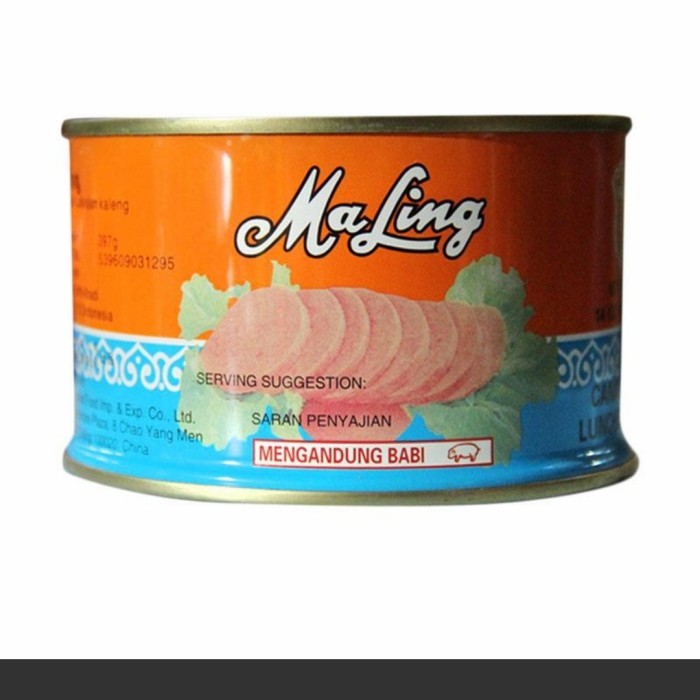 

Ma Ling luncheon pork ( ham babi ) 379gr non Halal