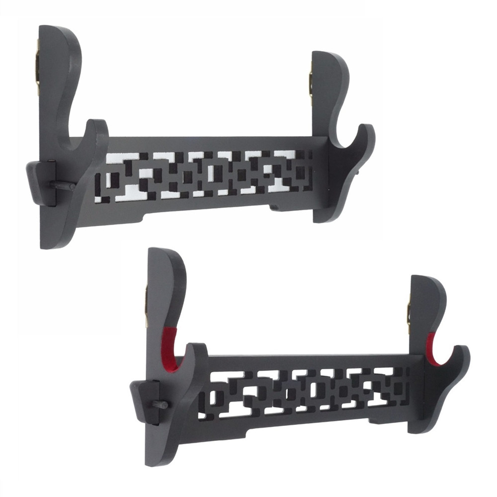 

Velvet Padded Hollow Sword Holder Wall Mount Samurai Sword Katana Wakizashi Display Holder Stand Bracket Hanger 1-Tier
