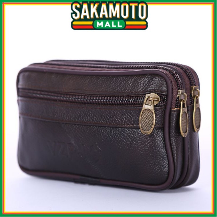 POUCH PRIA MORGAN WA005B7 HAND BAG KULIT COKLAT KOREA  PARIS KECIL  MURAH