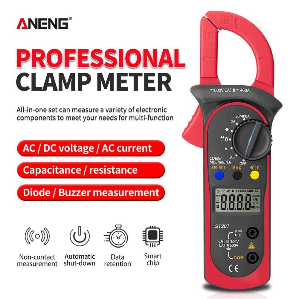 ANENG Digital Multimeter Voltage Tester Clamp AC/DC - ST201 - AH