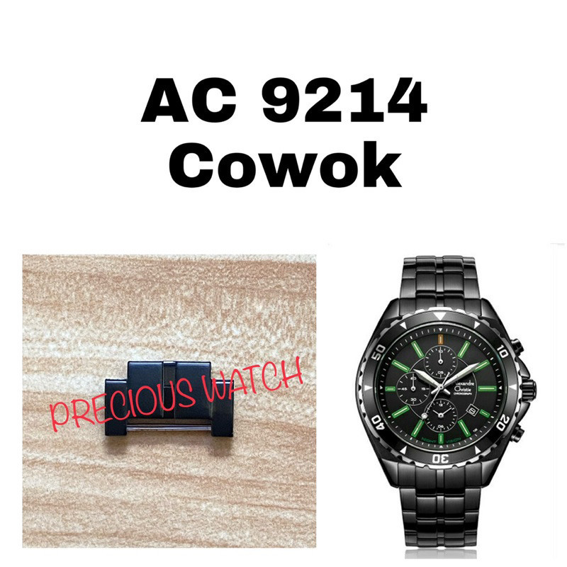 Sambungan Tali Rantai Jam Tangan Alexandre Christie Original AC 9214 Cowok
