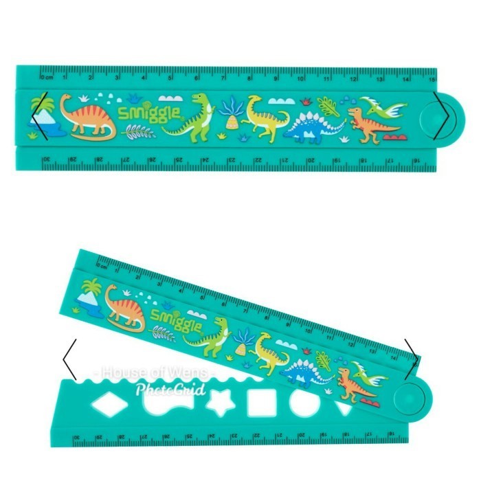 

SMIGGLE DINO WORLD FOLD UP RULER ORIGINAL - PENGGARIS SMIGGLE