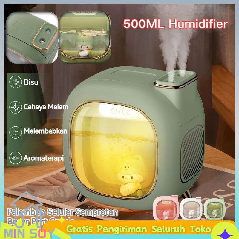 【COD】500ML Humidifier Diffuser USB Mini Air Purifier Aromatherapy Air Humidifier Aromatherapy Portable Essential Oil Diffuser 7 Color Led