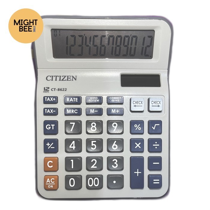

Kalkulator Citizen CT 8622 - Kalkulator Dagang / Kantor - 12 Digit