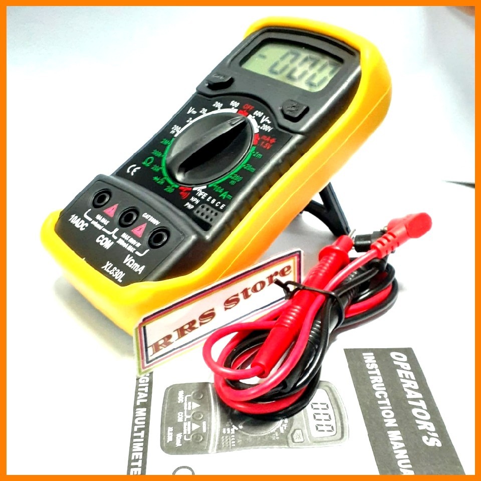MULTIMETER AVOMETER MULTITESTER DIGITAL XL830L LAYAR BESAR Mini Digital Multimeter XL830L AC/DC Volt