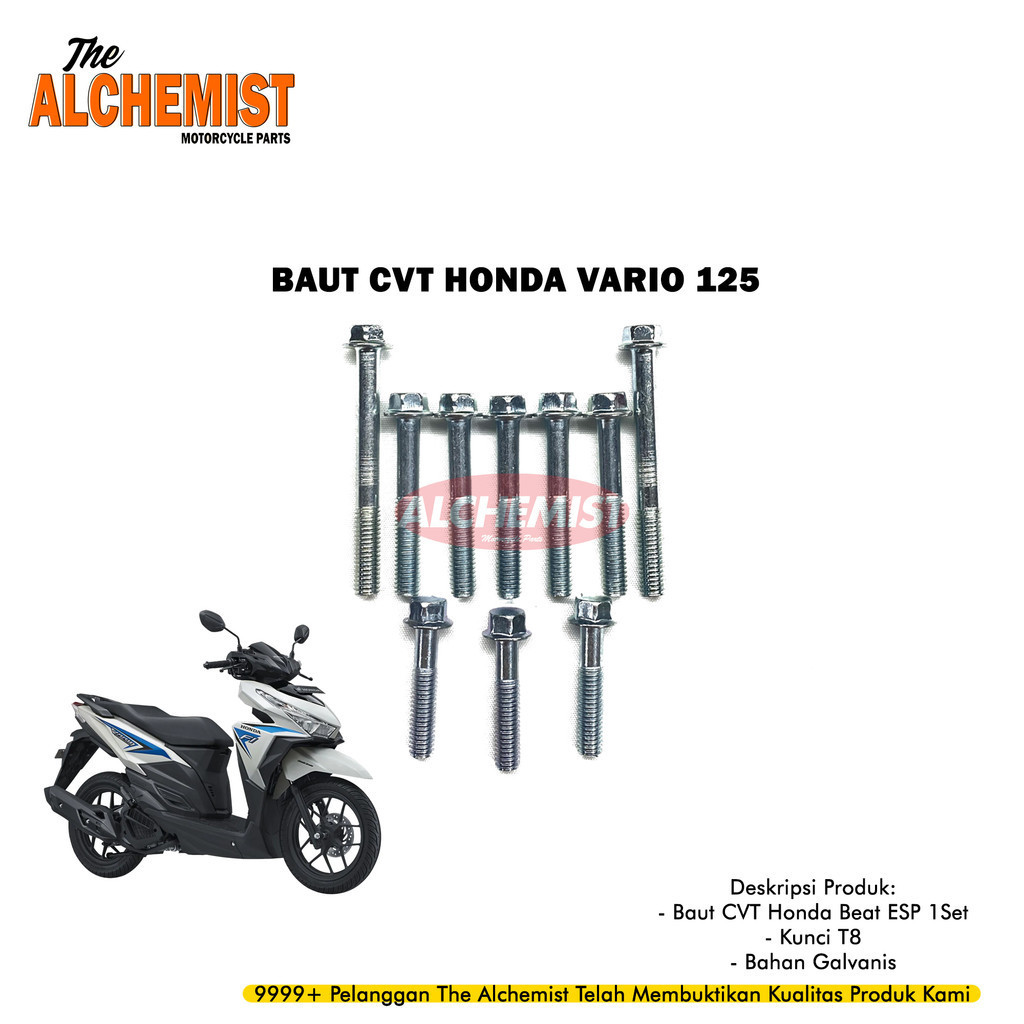 COD Baud CVT Vario 125 / Baut Cover CVT Honda Vario 125 / Baut Baud CVT Honda Vario 125 1 Set