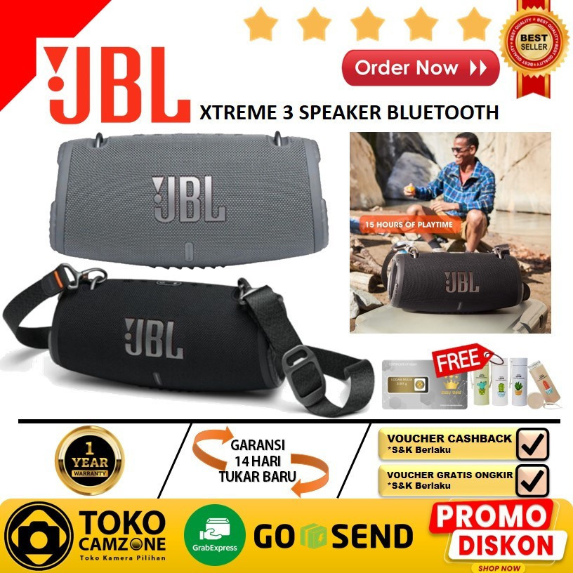 BIG SALE JBL Xtreme 3 Portable Bluetooth Speaker - ORIGINAL FREE LOGAM MULIA
