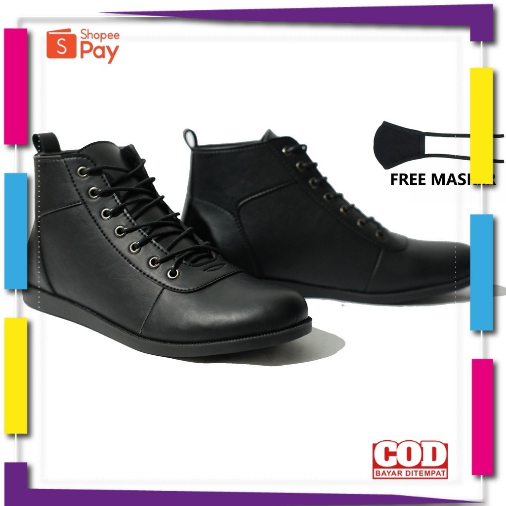 UKURAN SIZE 37 38 39 40 41 42 43 44 45 / Sepatu boots model pria sepatu kerja sepatu kantor sepatu k