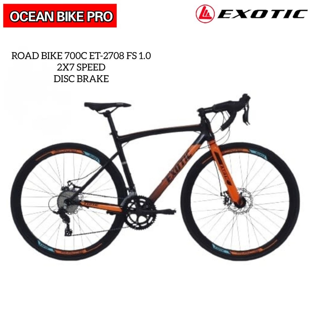 Exotic Sepeda Balap Roadbike 700c ET-2708 SL 2.0 8 Speed Ocean Bike Pro