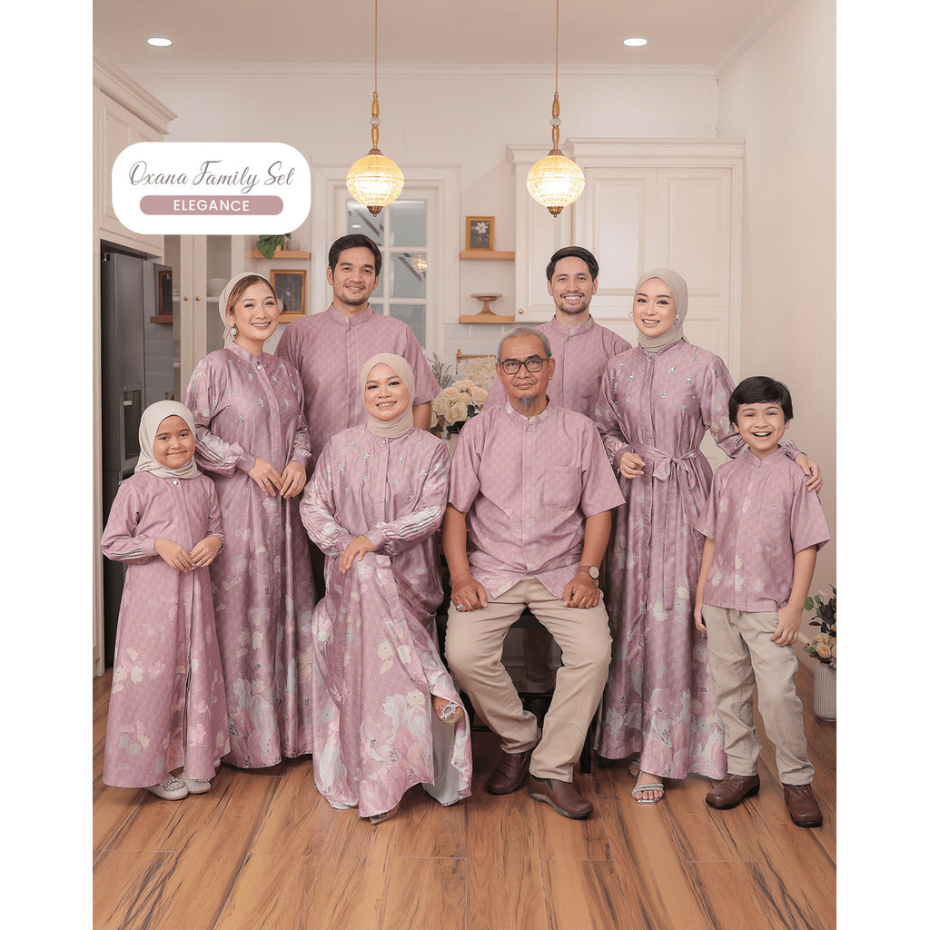 Gamaleea - Oxana Family Set Elegance / Seragam Keluarga Pernikahan / Pakaian Kondangan / Bridesmaid 