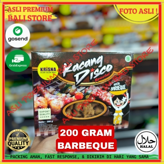 

OLEH OLEH MAKANAN CEMILAN CAMILAN SNACK KULINER KHAS ASLI ORI ORIGINAL BALI KACANG DISCO BARBEQUE 200 GR GRAM