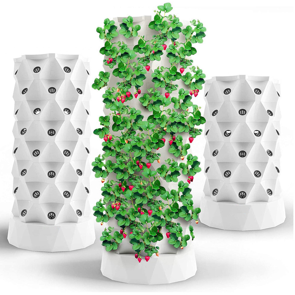 12 / 14 layers Agricultural Pipeapple Hydroponic Vertical Grow Tower Garden Indoor Stand