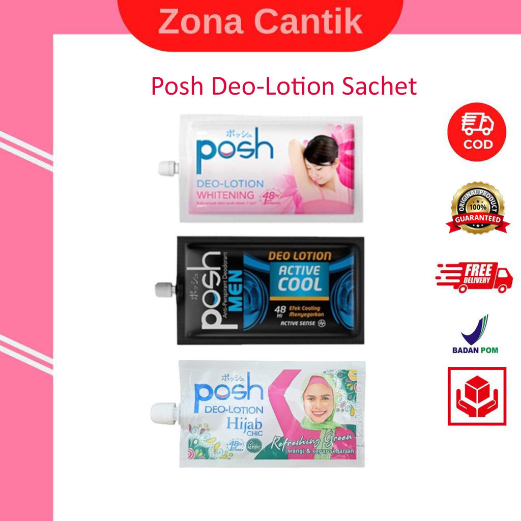 Posh Deo-Lotion Sachet Series Women | Men | Hijab