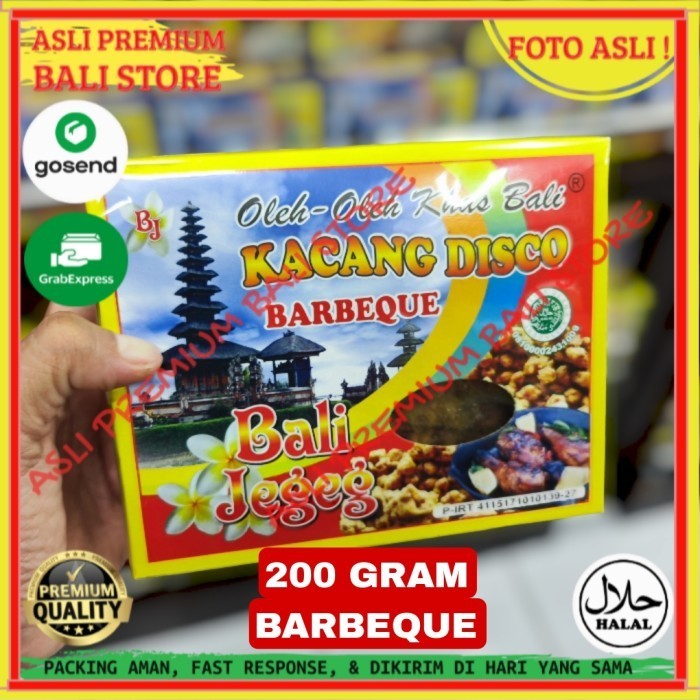 

OLEH OLEH MAKANAN CEMILAN CAMILAN SNACK KULINER KHAS ASLI ORI ORIGINAL BALI KACANG DISCO BARBEQUE 200 GR GRAM