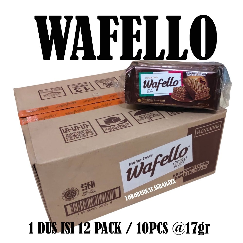 WAFELLO WAFER DUS ISI 120PCS @17GRAM