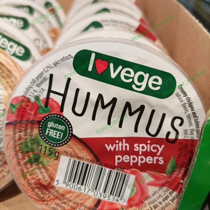

sante lovege hummus w/spicy pepper 115g'r