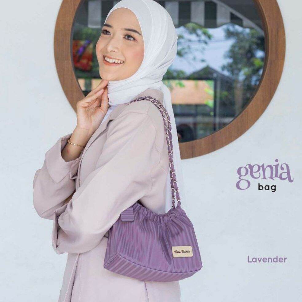 BY SHANA _ GENIA BAG BIRU TSABITA / TAS GENIA / TAS BIRU TSABITA / TAS WANITA / TAS KEKINIAN / TAS S