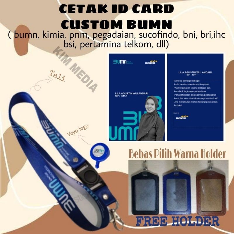 

Tali id card BUMN PAKET LENGKAP DAN CETAK KARTU ANGGOTA - PRINTING kualitas